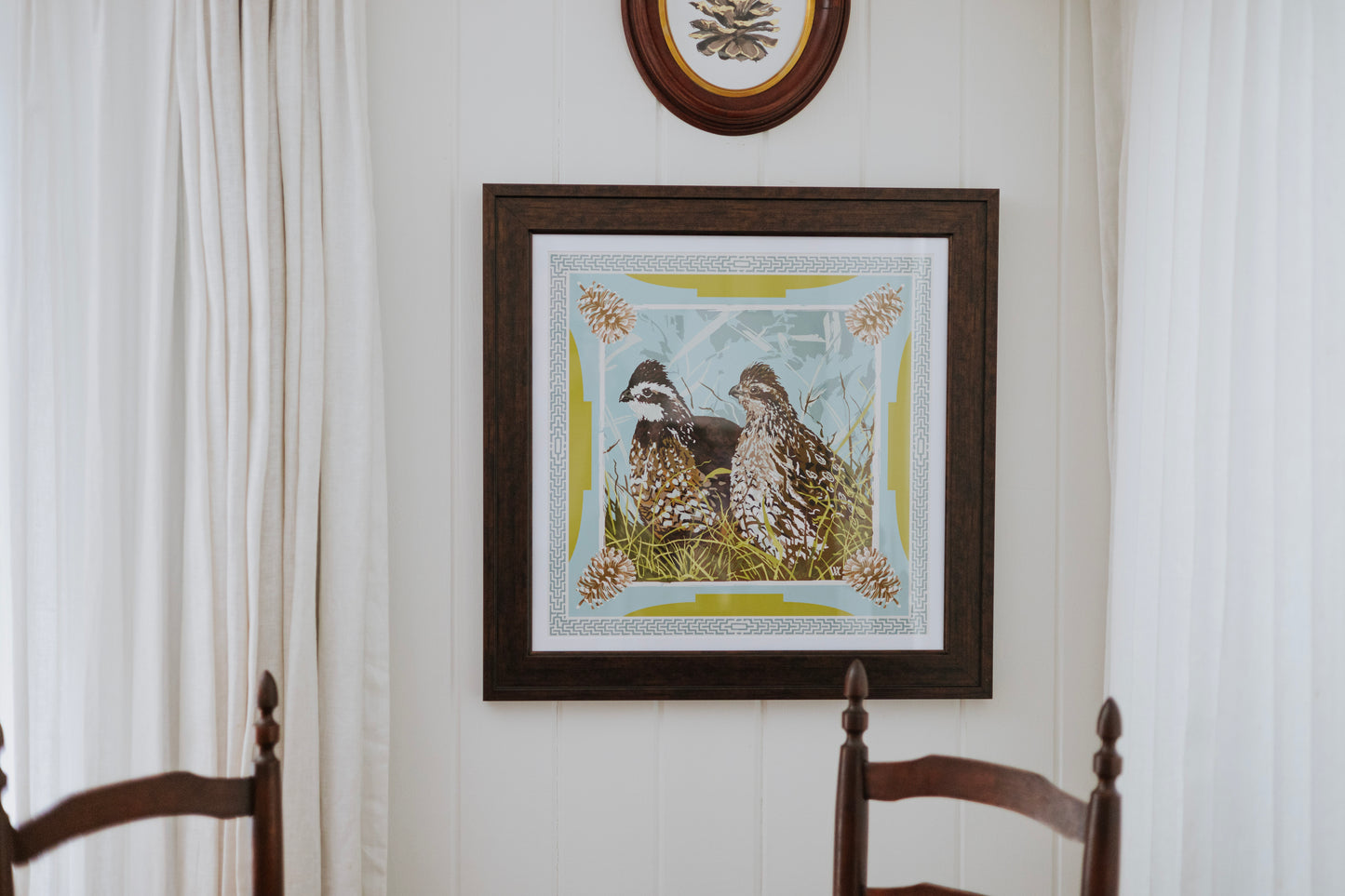 10" Framed Paper Scarf Design