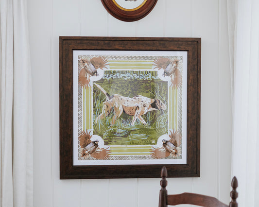 30" Framed Paper Scarf Design