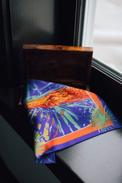 Swamp Ocmulgee Alligator Pocket Square