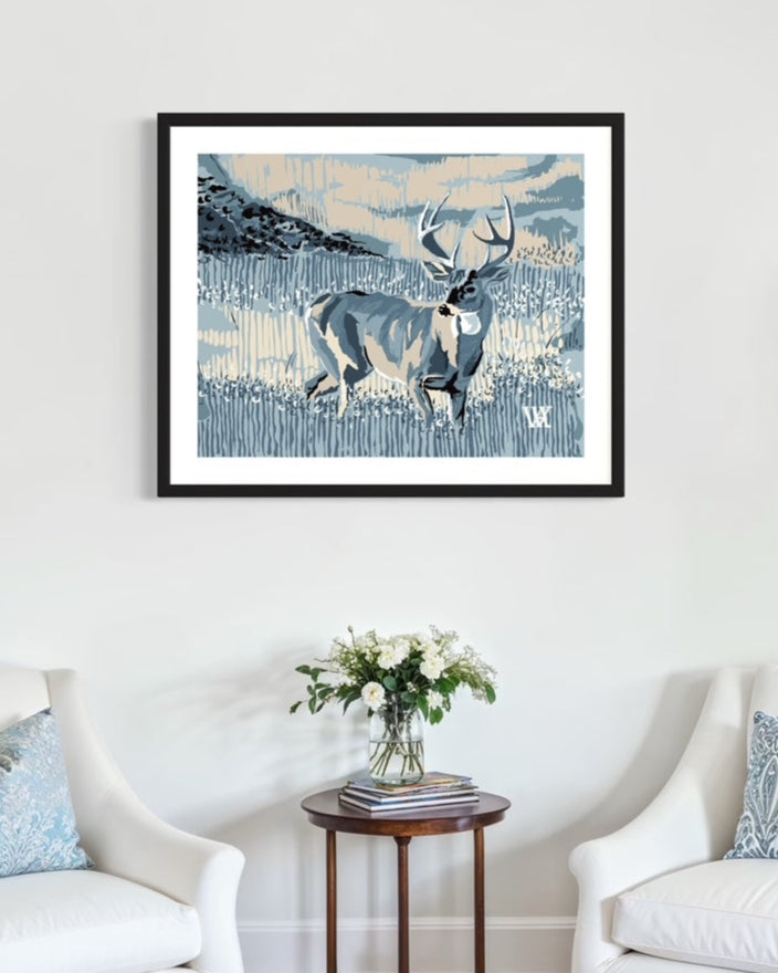 Blue Still Buck | Austin Williams Art | austinwilliamsart.com
