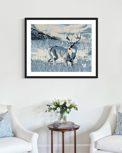 Blue Still Buck | Austin Williams Art | austinwilliamsart.com