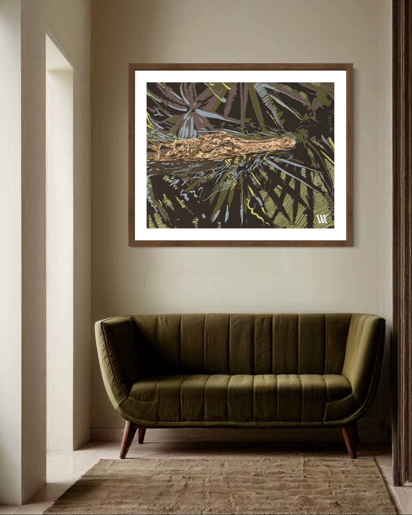 Brown Ocmulgee Alligator | Austin Williams Art | austinwilliamsart.com