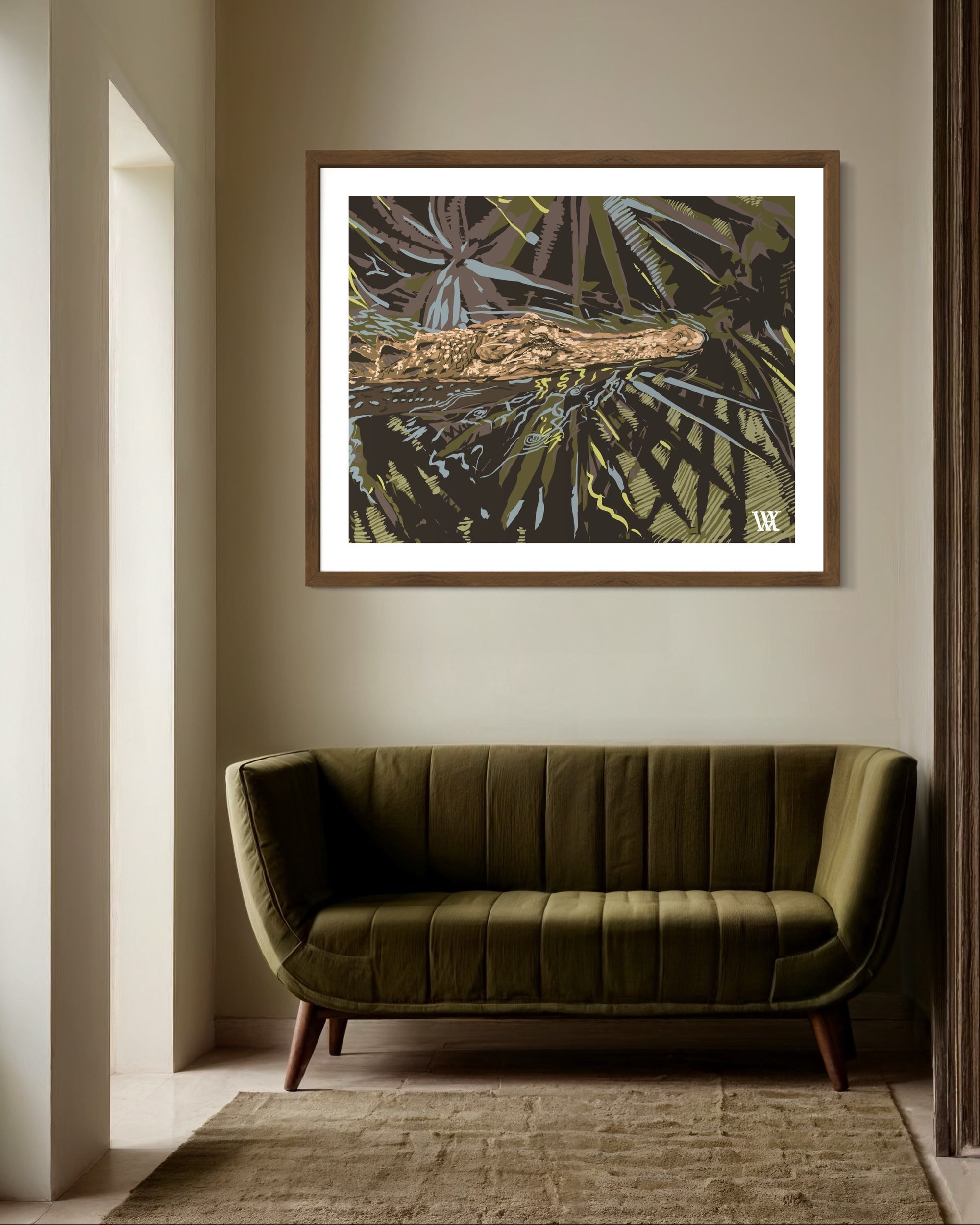 Brown Ocmulgee Alligator | Austin Williams Art | austinwilliamsart.com
