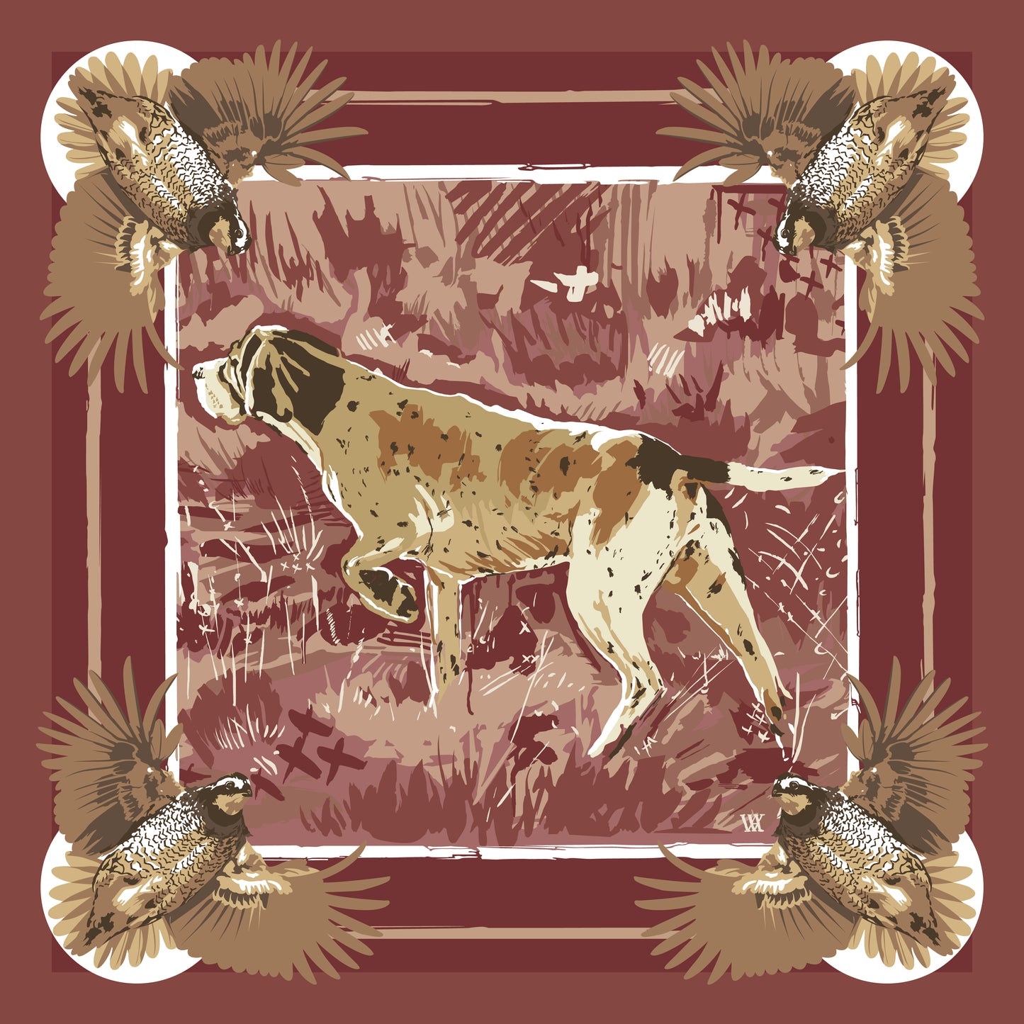 Wine Pointing Strong Pocket Square