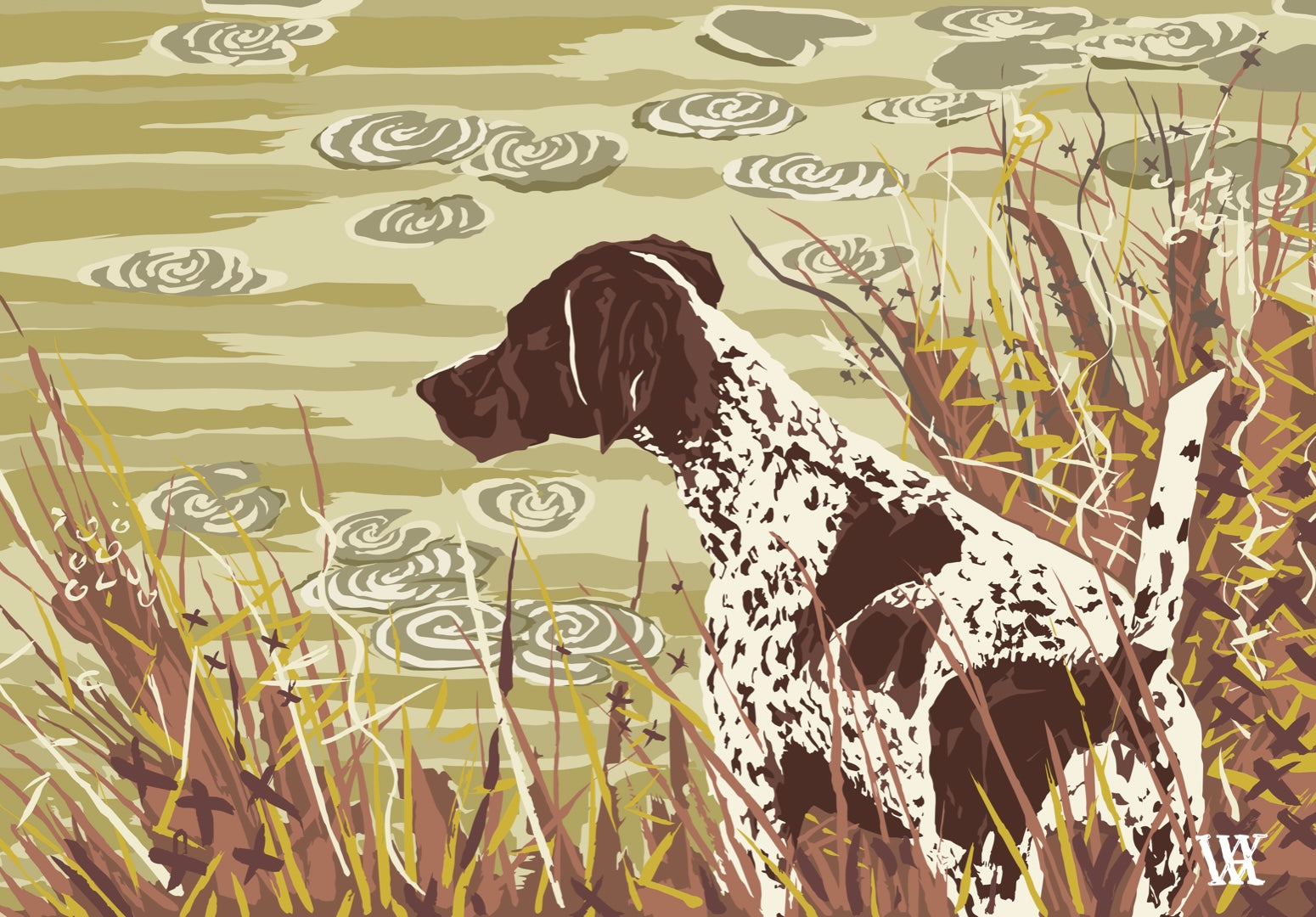 Clay German Shorthair at Pond