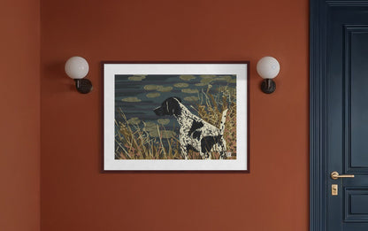 Navy German Shorthair at Pond
