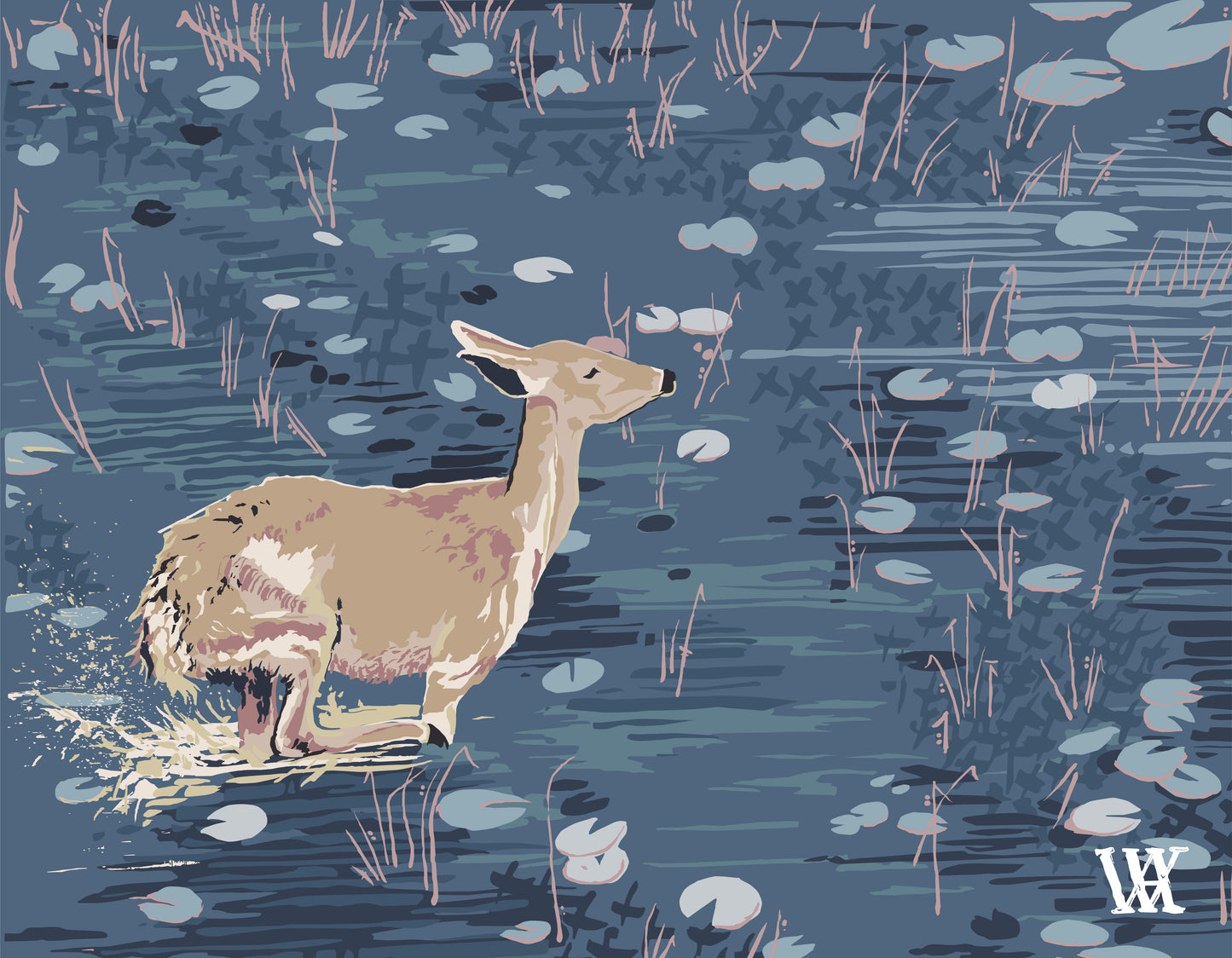 Blue Lily Pad Doe