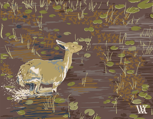 Brown Lily Pad Doe