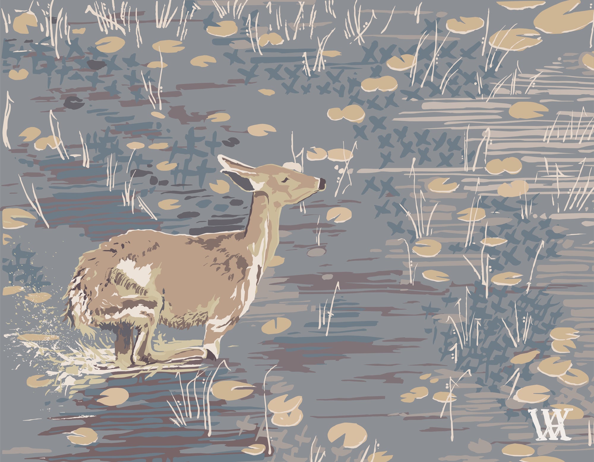 Neutral Lilypad Doe