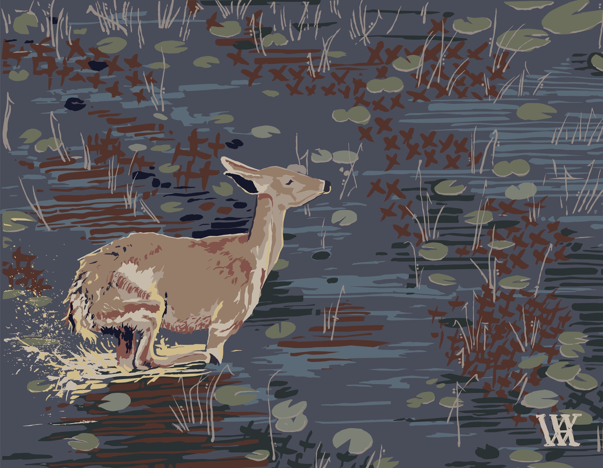 Slate Lilypad Doe
