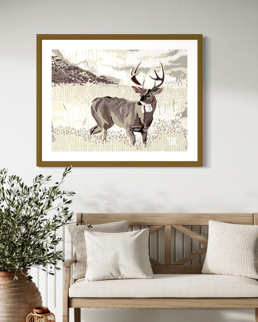Neutral Still Buck | Austin Williams Art | austinwilliamsart.com