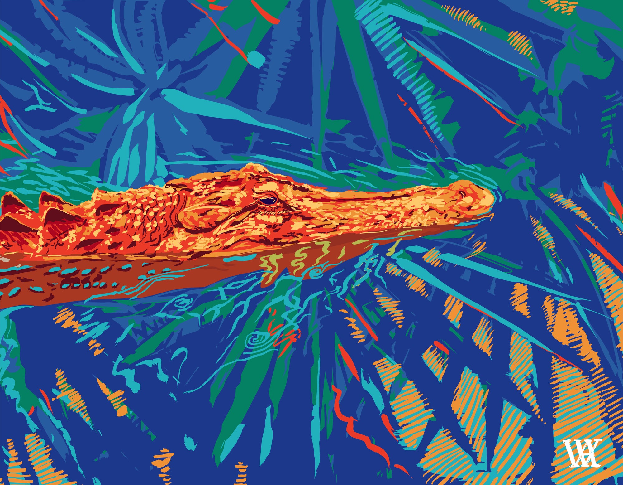 The Swamp Gator | Austin Williams Art | austinwilliamsart.com
