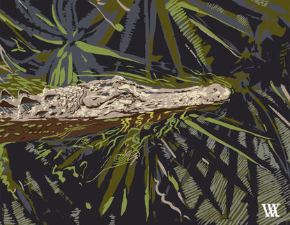 Slate Ocmulgee Alligator | Austin Williams Art | austinwilliamsart.com