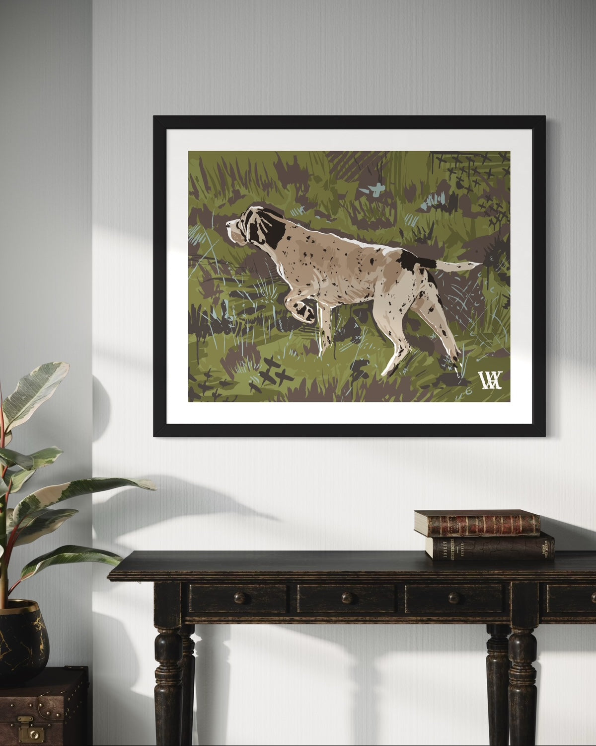 Olive Pointing Strong | Austin Williams Art | austinwilliamsart.com