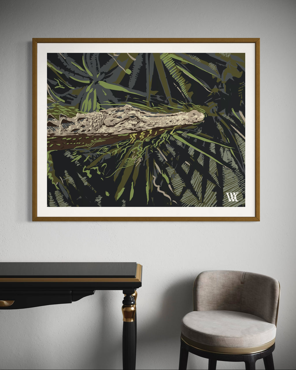 Slate Ocmulgee Alligator | Austin Williams Art | austinwilliamsart.com