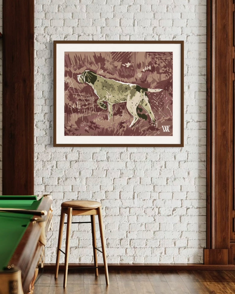 Wine Pointing Strong | Austin Williams Art | austinwilliamsart.com